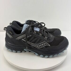 Saucony Excursion TR13 Gore-Tex Women 8.5 Trail Running Shoes Black Waterproof